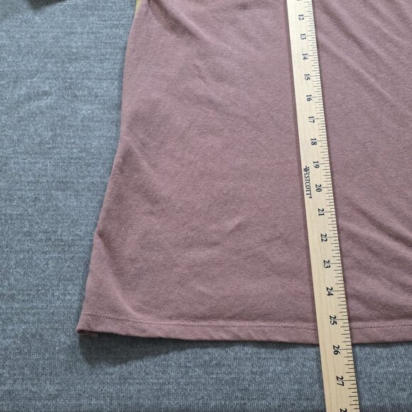 Three Bird Nest T Shirt Womens M LS Colorblock Long Striped Sleeves Stretch Boho - Picture 8 of 11